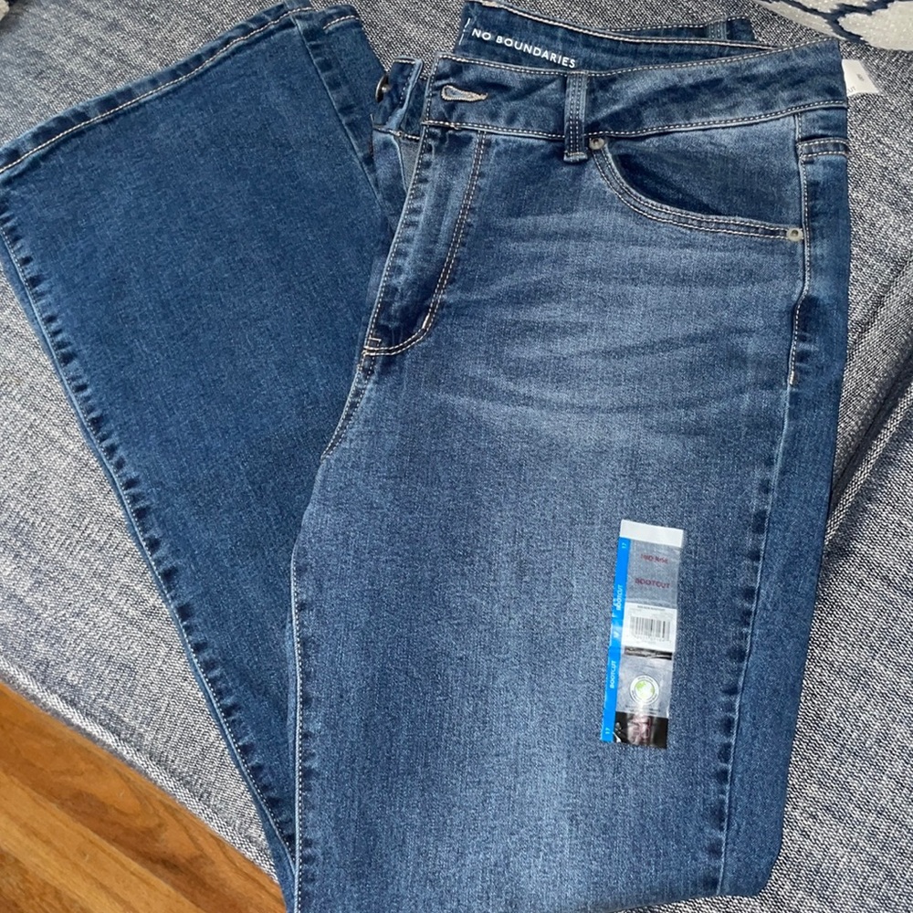 Denim boot cut jeans size 17.